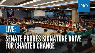 LIVE Senate probes signature drive for Charter change [upl. by Htebharas]