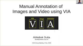 Manual Annotation of Images and Video using VIA [upl. by Rennie]