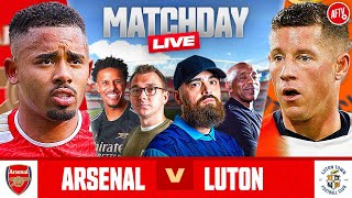 Arsenal 20 Luton  Match Day Live  Premier League [upl. by Cissie]