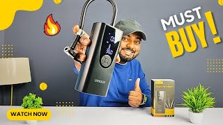 A Must Buy Product  UN1QUE Smart Tyre Inflator  Rechargeable Tyre Inflator  Review 🔥 [upl. by Ader67]