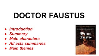 Doctor Faustus by Christopher Marlowesummary analysis major characters amp themes of Doctor Faustus [upl. by Kriste751]