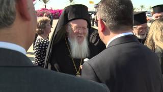 May 23 2014 Ecumenical Patriarch Bartholomew Arrives in Israel to Meet with Pope Francis [upl. by Elwaine314]