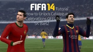 How to Unlock FIFA 14 All Celebraions EASFC Celebrations OfflineUnlock ALL Celebrations FIFA 14 [upl. by Vlad]