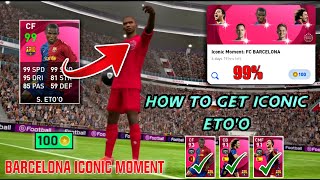 100 Working Trick Iconic Moment S Etoo In Pes 2021 Mobile  Barcelona Iconic Trick Pes 2021 [upl. by Sapphire]