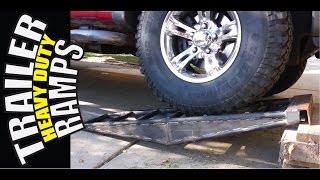 Building Trailer Ramps heavy duty from Old Pipe [upl. by Perretta697]