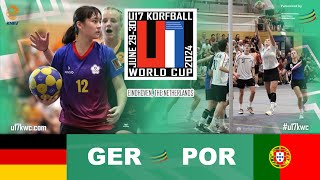 U17 Korfball World Cup 2024  Germany  Portugal [upl. by Jotham]