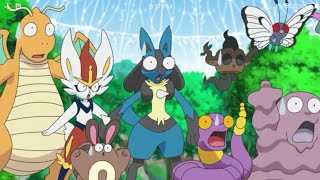 Cinderace and lucarios cute and funny momentspokemon journeys ep70 [upl. by Hendrik490]