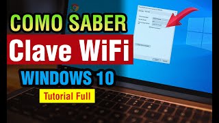 Como saber la contraseña de mi WiFi de mi pc Windows 10 2024 [upl. by Euqirat]