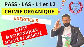 EXERCICES  ÉFFETS ÉLECTRONIQUES  ACIDITÉ ET BASICITÉ EN CHIMIE ORGANIQUE [upl. by Keener]