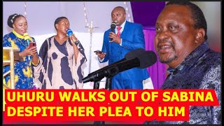 MADHARAU YA UHURU KWA SABINA CHEGE YAJITOKEZA WASI NYANDARUA KWA MAZISHIWALK OUT AS SABINA SINGS [upl. by Esirahs]