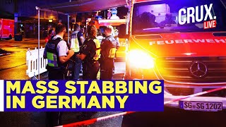 Manhunt In Germany After Mass Stabbing Three Dead And Eight Injured  Solingen Knife Attack [upl. by Modeerf]