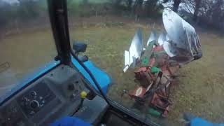 Ploughing With the New Holland 8160 [upl. by Aicirtal663]