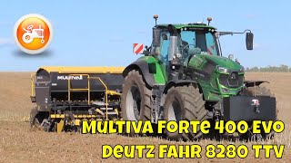 Seeding Demonstrations 2023  Multiva Forte 400 Evo amp Deutz Fahr 8280 TTV [upl. by Nerraw]