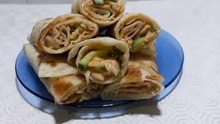 Chicken paratha roll Paratha roll recipelunch box recipe [upl. by Inalak]