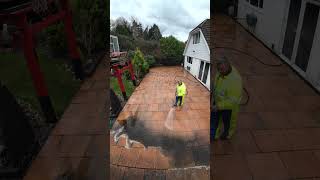 Patio Clean Bournemouth Transform a Neglected Patio Hot Pressure Washing and Restorative Treatment [upl. by Iderf144]