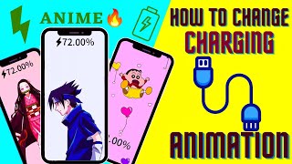 How to change charging animation  Anime charging animation app amp Best widget app 🔥 [upl. by Tevis772]