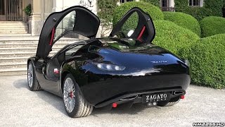 2015 Zagato Maserati Mostro LOUD V8 Sound  WORLD DEBUT [upl. by Enilrahc]