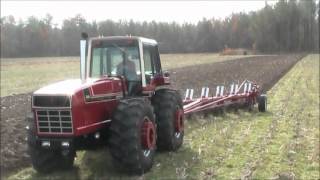 International Harvester 3588 22 Plowing [upl. by Xanthus172]