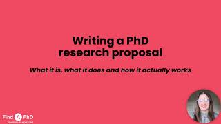 How To Write Your PhD Research Proposal  Tips From A PhD Student [upl. by Pontone]