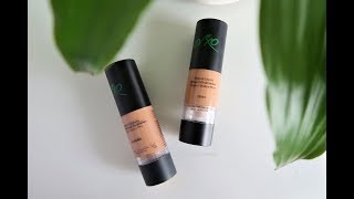 FOUNDATION REVIEW amp DEMO  EVXO ORGANIC LIQUID FOUNDATION [upl. by Anawed]