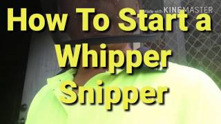 How To Start a Whipper Snipper [upl. by Aivan]