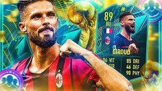 JE TESTE OLIVIER GIROUD 89 MOMENTS  rentable ou douille  🇫🇷   FIFA 22 Ultimate Team [upl. by Annadal]