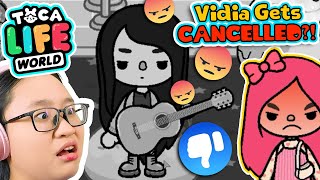 Toca Life World  Vidia Gets CANCELLED [upl. by Ainslie]