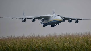 Antonov 225 Größter Flieger der Welt landet in Linz [upl. by Lledroc]