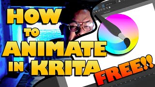 How to Animate  KRITA Tutorial for Beginners [upl. by Kampmann]