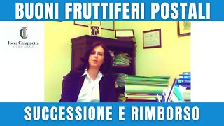 Successione e rimborso dei BUONI POSTALI [upl. by Ssepmet253]