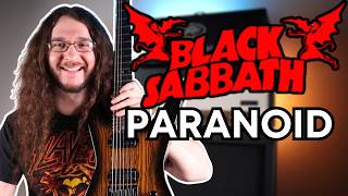 Black Sabbath  Paranoid Guitar Lesson with Tabs [upl. by Neelyt396]