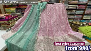 Most trending designer semi stitched lehangas half sarees with price and address [upl. by Tattan]