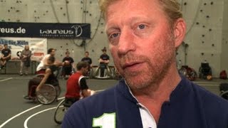 Tennislegende Boris Becker Schirmherr von quotKörbe für Kölnquot [upl. by Einttirb]