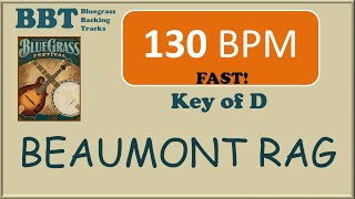 Beaumont Rag  130 BPM bluegrass backing track [upl. by Branch834]