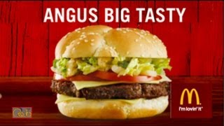 McDonalds Big Tasty Angus Burger  Taste Test [upl. by Edbert]