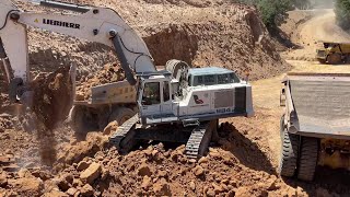 Huge Excavators Wheel Loaders amp Heavy Transports 3 Hours Movie  Mega Machines Movie [upl. by Tenay277]