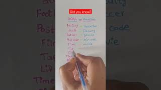 British English vs American English part1english knowledgetricks [upl. by Anirak]