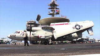 USS GEORGE HW BUSH CVN 77 Flight Deck Operations [upl. by Einnalem]