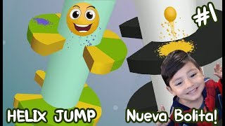 Helix Jump Gameplay  La bolita saltarina  Juegos para niños [upl. by Ellehcear]