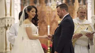 Elegant Wedding at Cathedral Basilica of the Sacred Heart amp Westmount Country Club in NJ [upl. by Annawoj465]