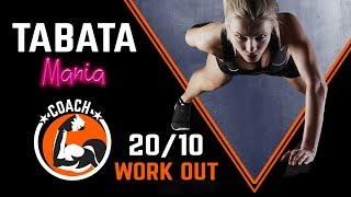 TABATA Song w Timer  4 Min Workout  TABATAMANIA [upl. by Keri193]