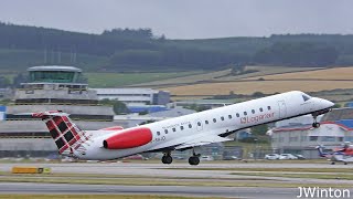 4K August Planespotting at Aberdeen International Airport EGPDABZ [upl. by Thordia608]