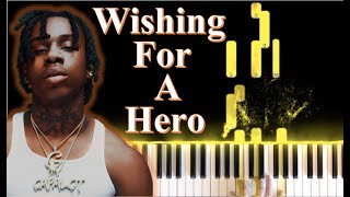 Wishing For A Hero Piano Polo G ft BJ The Chicago Kid Piano Tutorial 2Pac Changes [upl. by Quirita988]