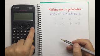 Raíces de un polinomio con calculadora [upl. by Bauer]