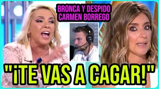 💥DESPIDO BOMBA Carmen Borrego en Telecinco tras BRONCA GORDA y DEMANDA por la custodia de su hijo [upl. by Nevet]