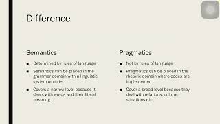 Pragmatics and Semantics  Differences  Similarities [upl. by Pincus]