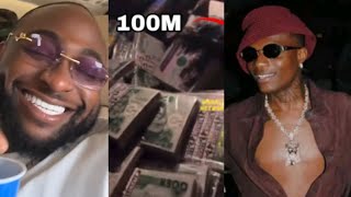 Davido React As Wizkid Challenge Him And Set To Giveaway 100Million To His Fans In Surulere [upl. by Alihs97]