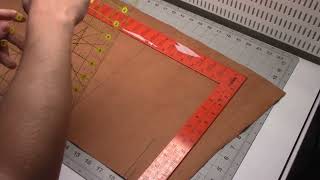 Bible Rebinding How I Measure and Cut Leather [upl. by Atse]