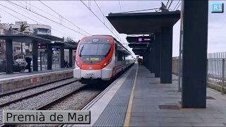 Rodalies Barcelona  Premià de Mar R1  Renfe 447  Civia [upl. by Acyssej]