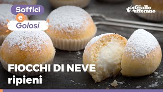 FIOCCHI DI NEVE  NUVOLE RIPIENE DOLCI NAPOLETANI  Ricetta originale [upl. by Aicenet]